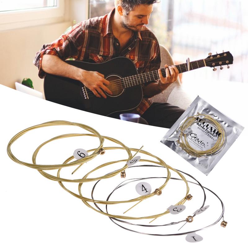 6 قطعة سلاسل الغيتار الصوتية ع - مراجعة Musical Instrument Strings وسعره