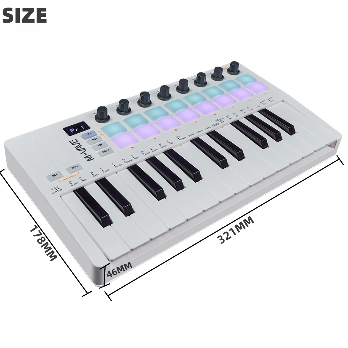 M-VAVE SMK-25 II MIDI Pad Cont - مراجعة Musical Instrument Synthesizer وسعره