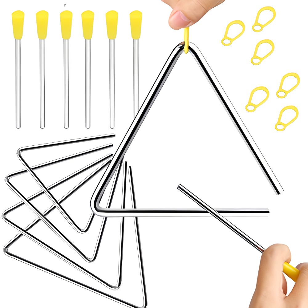 آلة إيقاعية مثلثة أورف مقاس 5/ - مراجعة Triangle Beater Music وسعره