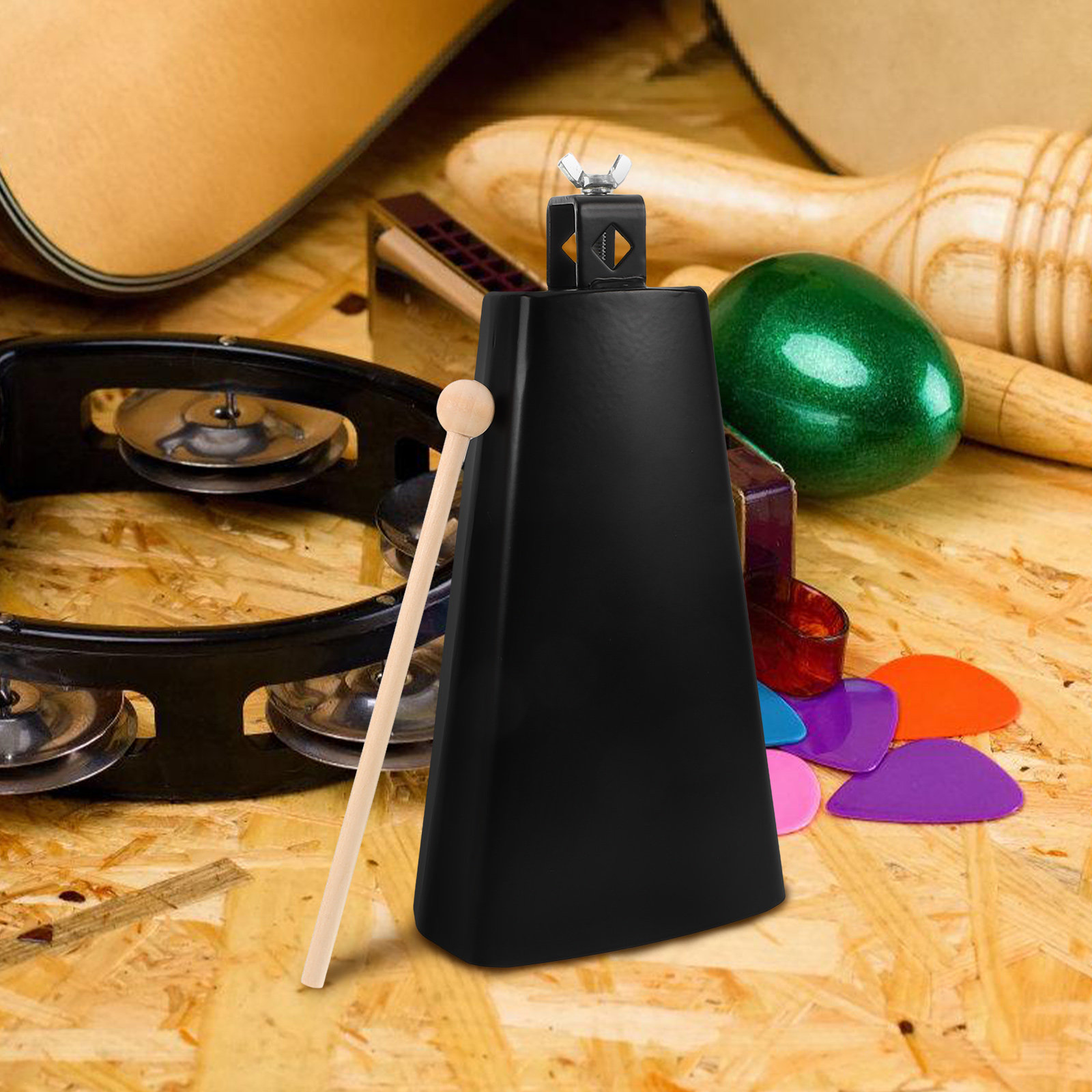 مجموعة واحدة من أجراس البقر ال - مراجعة Musical Instrument Gong وسعره