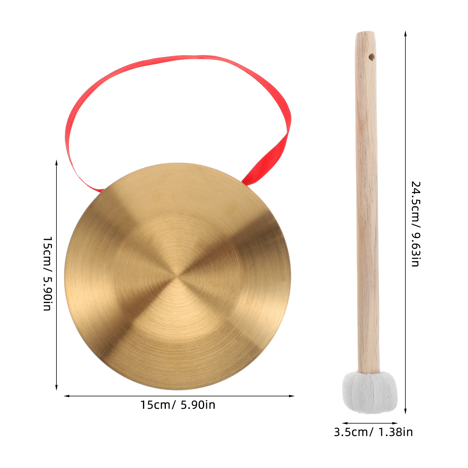 مجموعة واحدة من الجونج النحاسي - مراجعة Musical Instrument Gong وسعره